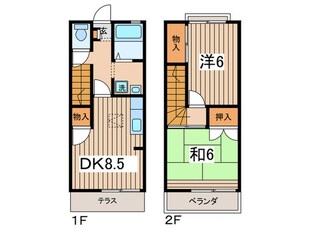 ドミールさがみ野の物件間取画像